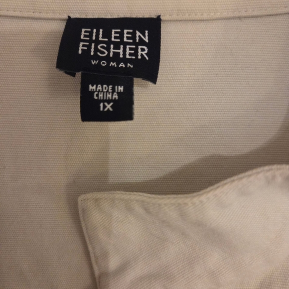 Eileen Fisher Off White Long Sleeve Jacket Plus Size 1X - Picture 2 of 6
